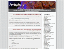 Tablet Screenshot of perlsphere.net